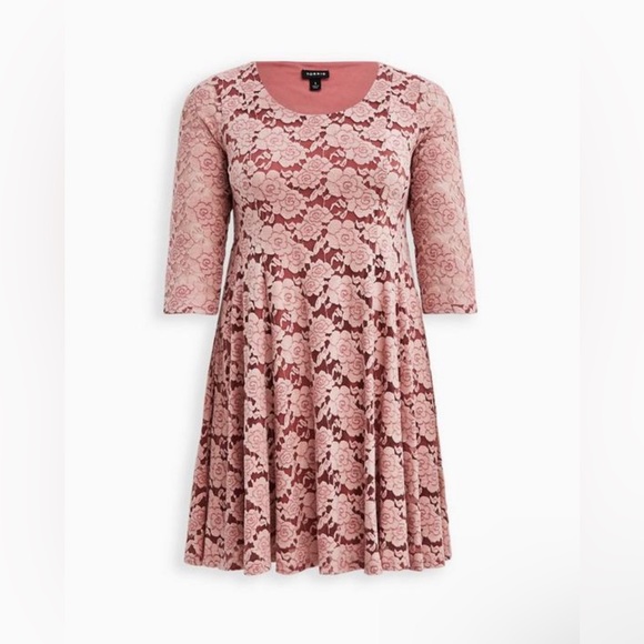 Torrid Mini Lace Fluted Dress size 3X - Picture 7 of 10